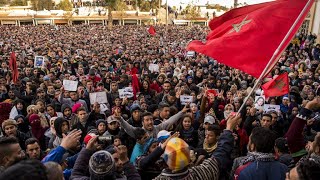 Maroc  manifestations à Jerada après de nouveaux décès dans les quotmines de la mortquot [upl. by Clark]