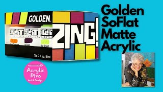 Golden SoFlat Acrylics The Ultimate Matte Finish Paint for Artists  Smooth Bold amp Velvety Colors [upl. by Hareenum]