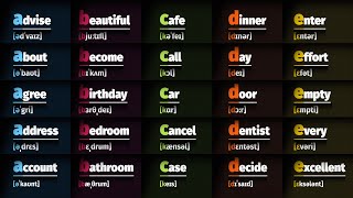 ABCDE Pronunciation in English for Beginners 25 Words with Example Sentences [upl. by O'Neil]