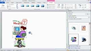 How to insert Clipart in Microsoft Office Word 2010 [upl. by Azral992]