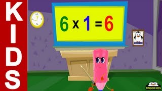 6 Times Table  kids songs amp nursery rhymes in English with lyrics [upl. by Atiuqiram319]