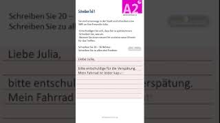 GOETHE ZERTIFIKAT A2 Schreiben Teil 1 deutscha1 labinotdreshaj [upl. by Akitan98]