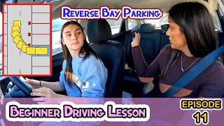 Beginner Tutorial on How To Reverse Bay Park  Parking Between Two Cars [upl. by Akerdna]