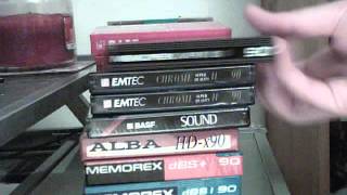 VINTAGE CASSETTE TAPE COLLECTION MAXELL BASF TDK MEMOREX AND MORE [upl. by Luamaj]