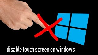 How to Disable Touch Screen on Windows 10 with Registry Editor [upl. by Neville]