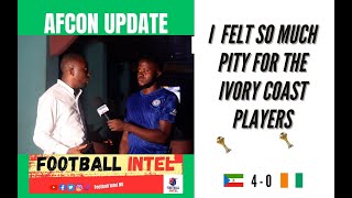 EQUATORIAL GUINEA 4  0 IVORY COAST VICTOR FAN REACTION  AFCON 2023 [upl. by Etnovaj]