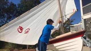 Rigging the 165 Gig Harbor Melonseed Skiff [upl. by Omsoc901]