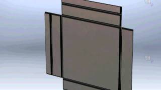 Alucobond Paneel with SolidWorks  wwwpsmetalltechnikch [upl. by Titus]