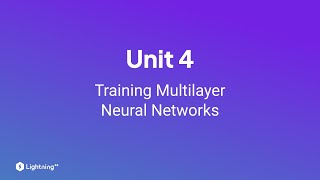 Unit 4  Training Multilayer Neural Networks [upl. by Ummersen]