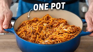 The Faster BETTER Way to make Spaghetti amp Meat Sauce 25 Mins [upl. by Thornie]