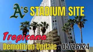 Las Vegas As Tropicana Site Demolition 05 26 2024 [upl. by Rimaj]