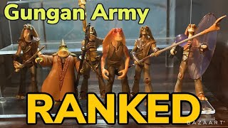 Every Gungan Warrior in my collection RANKED [upl. by Nosnar]