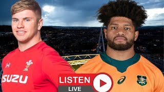 Wales vs Australia 2021 Live Rugby Commentary [upl. by Aikkan]