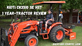 Kioti CK3510 SE HST 1 Year Tractor Review [upl. by How]