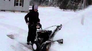 Craftsman Professional 30 Snow Throwerwmv [upl. by Rafaellle]