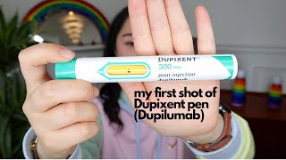 My first shot of Dupixent  Dupilumab its happening [upl. by Ailerua94]