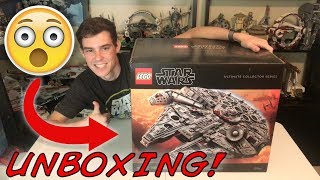 Unboxing The Biggest LEGO Set Ever  LEGO Star Wars 75192 UCS Millennium Falcon Unboxing  Haul [upl. by Shana]