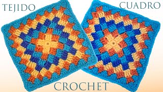 Cuadro a Crochet para colchasmantelcojines y blusas [upl. by Kiryt]