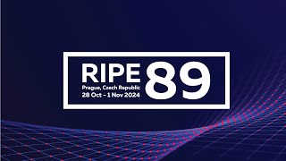 RIPE 89  Day 1 Tutorial  Side Room [upl. by Notlew]