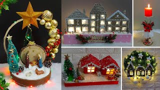 Low Cost Easy 5 Christmas Decoration ideas From Ordinary materials  DIY Christmas craft idea🎄430 [upl. by Haimehen582]