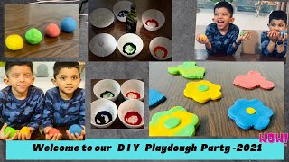 How to Make Play Dough at home easy No Cook Recipe  Nesho amp Yevi [upl. by Jennings]