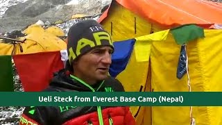 Last video Interview  Ueli Steck at Everest Base Camp 24042017 at EBC Nepal [upl. by Uhn618]