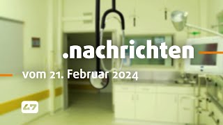 STUDIO 47 nachrichten  21022024  VERDI WARNT VOR KRANKENHAUSINSOLVENZEN [upl. by Erodaeht]