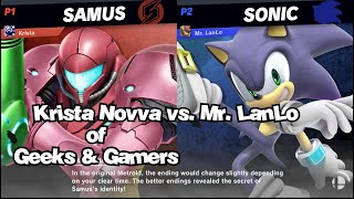 Me Vs Krista Novva of Geeks and Gamers  Super Smash Bros Ultimate [upl. by Markland]