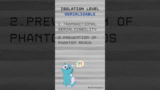 Serializable  transaction isolation level in DBMS [upl. by Ellenaj331]