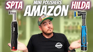 BEST MINI POLISHER ON AMAZON SPTA vs HILDA Mini Car Polisher [upl. by Ambie]