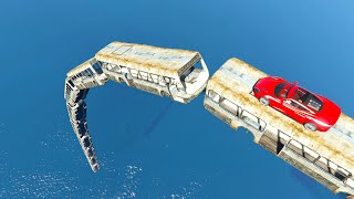 Speeding Across a Shattered Bus Bridge  GTA 5 Online [upl. by Curtis139]