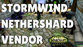 Illidari Nethershard VendorQuartermaster in Stormwind  WoW Legion World of Warcraft [upl. by Oiramad]