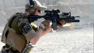 Shooting M4 Carbine at range in Afghanistan [upl. by Khan]