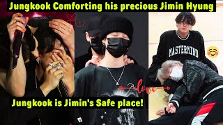 Jungkook is Jimins Safe place Jungkook Comforting his small and precious Jimin Hyung [upl. by Guevara]