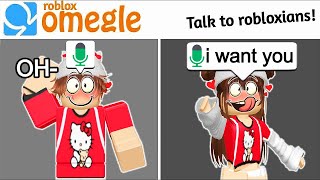 Matching Random EGIRLS In Roblox OMEGLE VOICE CHAT [upl. by Innavoj74]