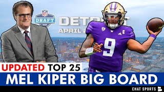 UPDATED Mel Kiper 2024 NFL Draft Big Board  Top 25 Draft Prospects Ft Michael Penix amp Brock Bowers [upl. by Urbain707]