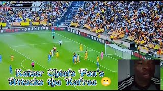 Kaizer Chiefs Fans Attacks the Refree 😬during the match against Sundowns [upl. by Winona238]