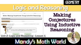 Making Conjectures Using Inductive Reasoning [upl. by Eisej815]