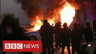 State of emergency in Kazakhstan as President appeals to Russia for help  BBC News [upl. by Ecnerol]