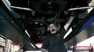 American Thunder Exhaust System Install  2010 Toyota Tundra [upl. by Ahtekahs]