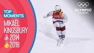 Mikaël Kingsburys medal winning runs at the Olympics 2014 amp 2018  Top Moments [upl. by Ecyac407]