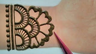 Simple Full Hand Arabic Mehndi Design [upl. by Lynna]