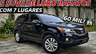 5 SUVS V6 DE LUXO BARATOS COM 7 LUGARES MUITO LUXO E CONFORTO para comprar em 2023 😱 [upl. by Laney]