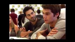 Interview with Tyler Hoechlin and Dylan OBrien at SDCC2013 [upl. by Aiuqes]