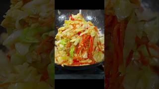 Cabbage Carrots and Egg Stirfry [upl. by Ahtanamas]