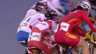 Womens Omnium  Elimination Race  2016 UCI Track Cycling World Championships [upl. by Hemminger]