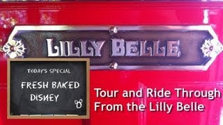 Ride through on the Lilly Belle  Disneylands private train car HD [upl. by Lesak]