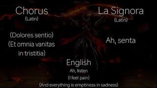 Genshin Impact  La Signora Theme  English and Latin Lyrics [upl. by Loar]