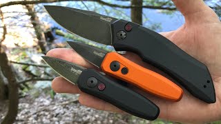 Kershaw Launch 4 in DAMASCUS amp GIVEAWAY of Kershaw Launch 1  Full Auto EDC Knives [upl. by Blank]