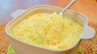 Simple amp Easy Steamed Egg Recipe  5minute Microwaved Steamed Egg  Simple Egg Recipe [upl. by Gore174]